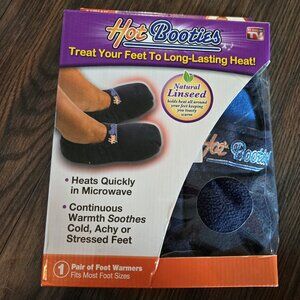 Unisex HOT BOOTIES (As Seen on TV) Foot Warming Slippers NEW IN BOX